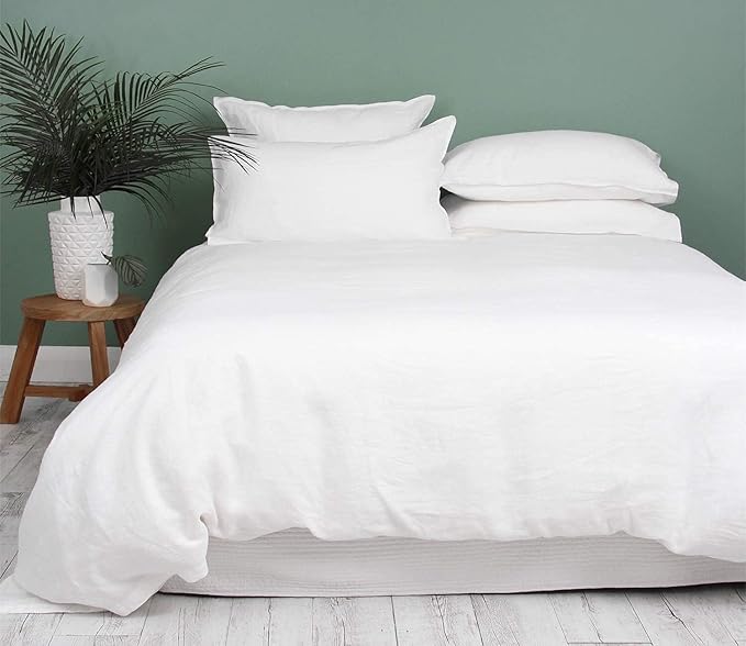 1000 Thread Count Super King Duvet Cover Set 100% Egyptian Cotton, True Luxury Hotel Quality Duvet Cover with Pillow Shams - 5 Pieces Comforter Cover with Zipper Closure (White)