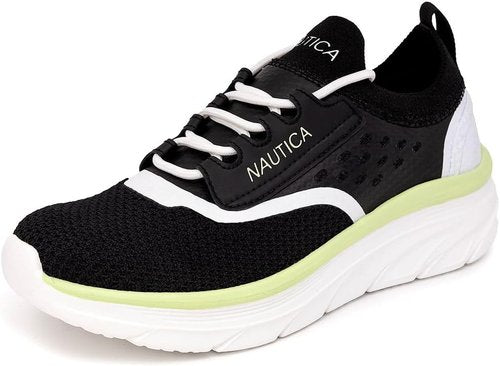 Nautica Women's Lace-Up Fashion Sneakers - Max Cushioning for Casual Walking & Tennis | Comfortable Fit