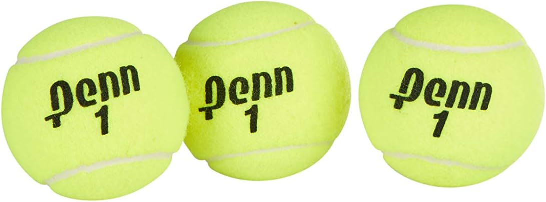 Penn Championship Tennis Balls - Extra Duty Felt Pressurized 3-Count Pack | Ideal for All Court Surfaces
