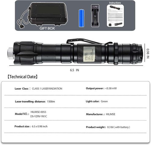 3000 High Lumens Laser Pointer with Aluminum Body