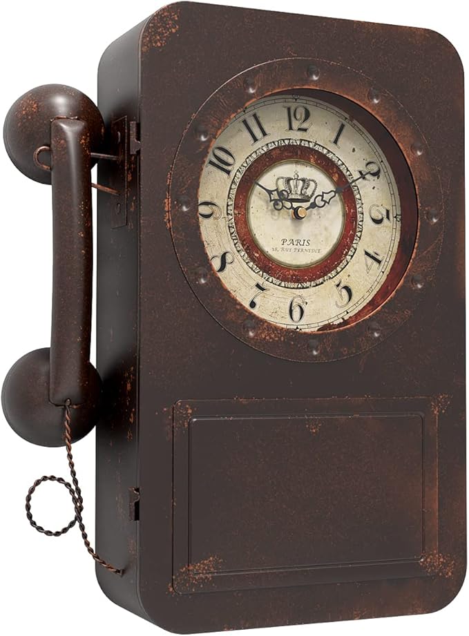Abdurey Retro Old Telephone Wall Clock