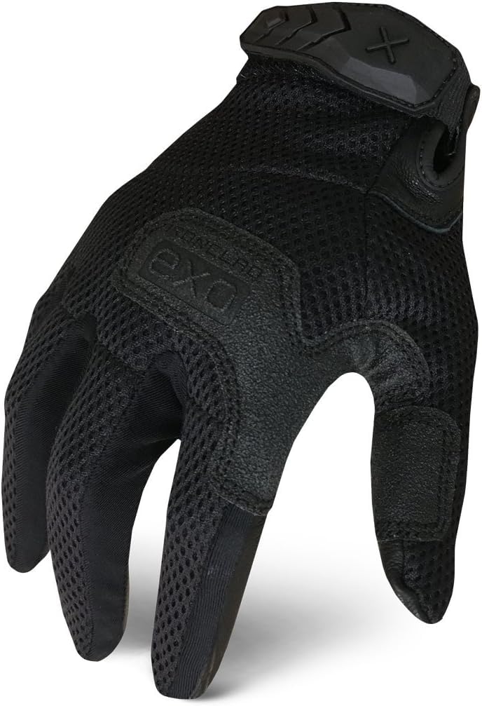 Ironclad EXOT-SVEN-02-S Tactical Stealth Vented Gloves, Small, Black