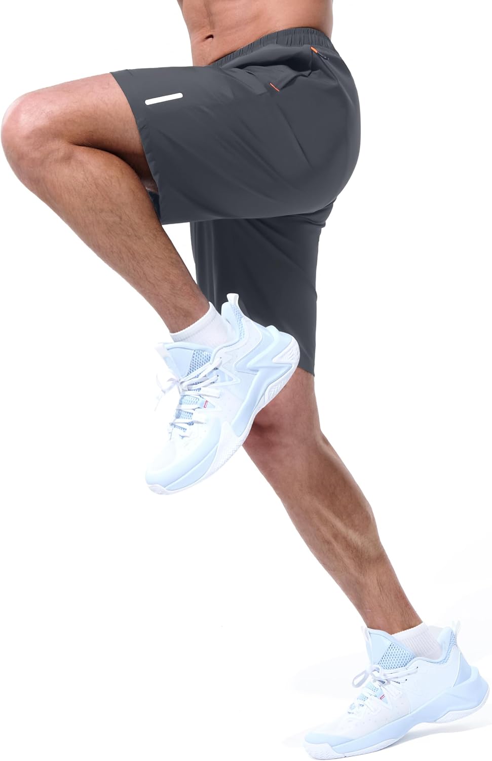 UIQUR Men's Athletic Shorts - Quick Dry Lightweight Workout & Running Shorts with Zipper Pockets | 7"/9" Sizes