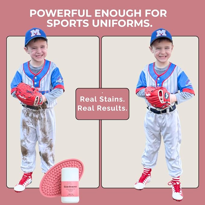 Mary's Stain Remover - Refillable Tube Stain Stick, Natural 6 Ingredient, Baby Gift, Tween Gift, Blood, Grease, Oil, Ketchup, Expo, Pen, Slime, Sports Stains, Refill Cartridge System