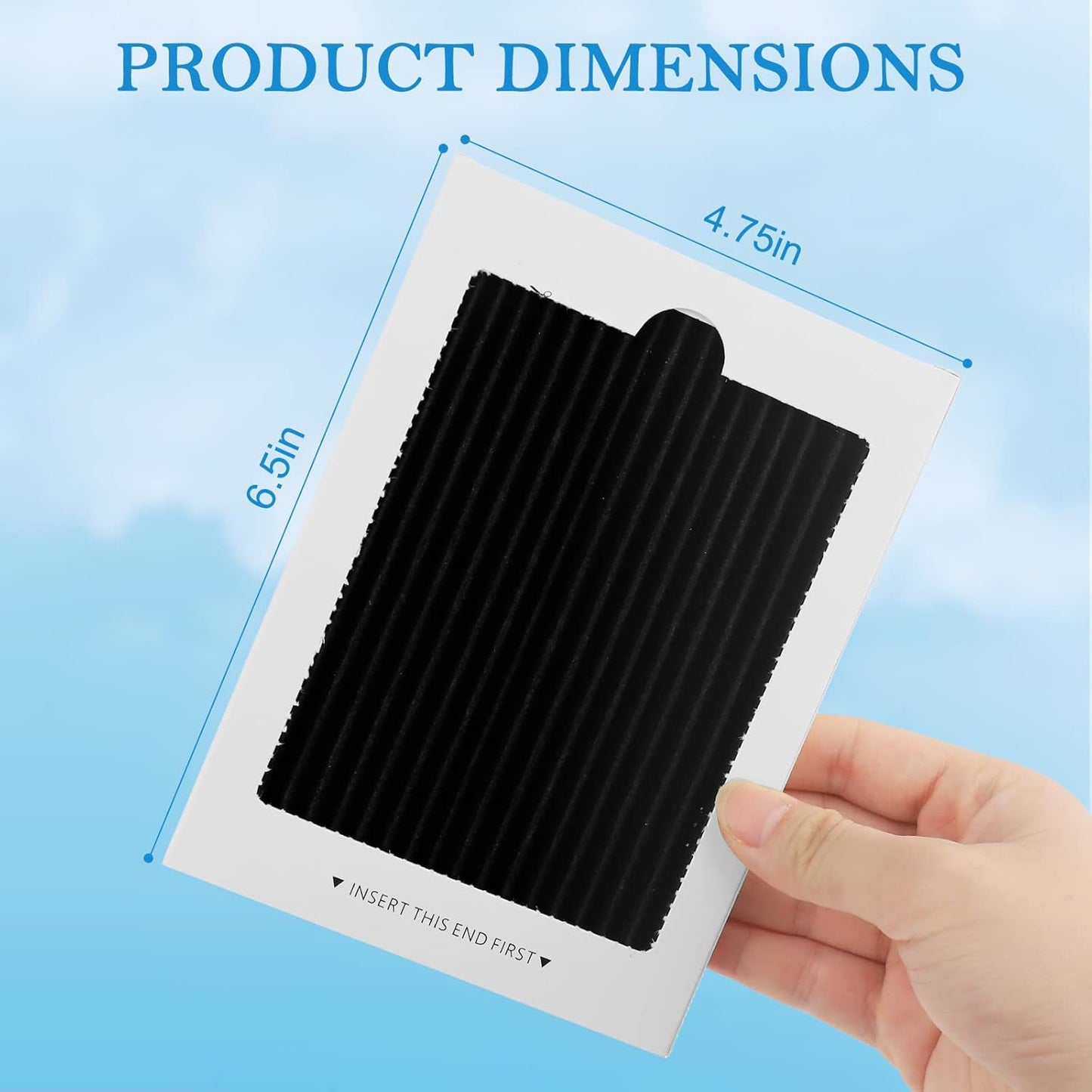 Refrigerator Air Filter Replacement 8 Pack, Carbon Activated Air Filter Compatible with Frigidaire Pure Air Ultra & Electrolux EAFCBF, PAULTRA, SCPUREAIR2PK, RAF1150, 242047804, 242047801, 242061001