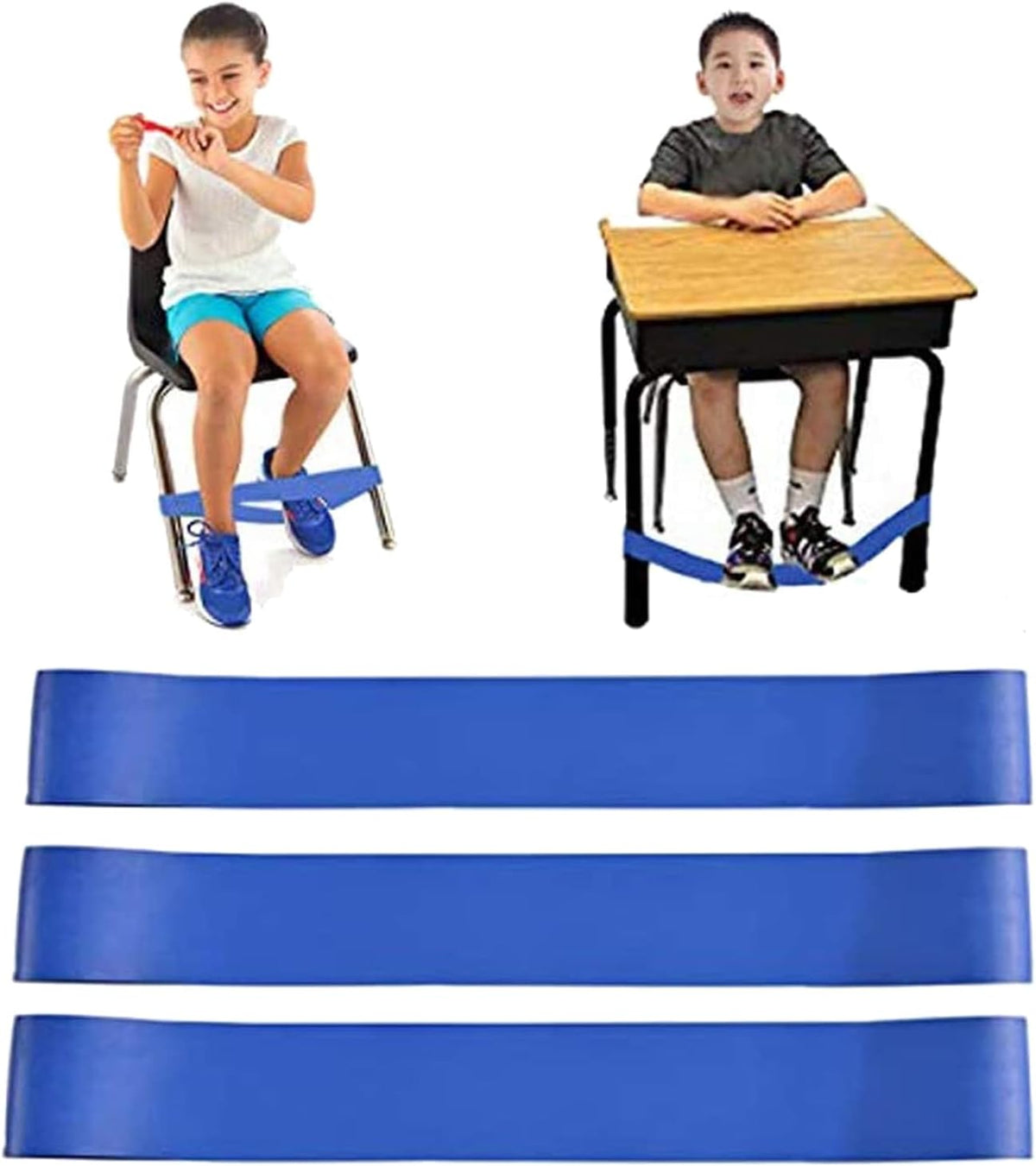 Skiennix Chair Bands for Kids - Fidgety Feet Alternative Seating for Sensory Needs | Classroom Use