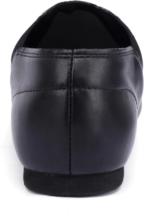Linodes Unisex Jazz Shoes - PU Leather Slip-On Dance Footwear for Men & Women | Comfortable Fit
