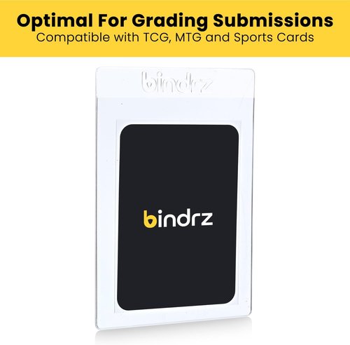 Bindrz 50 Semi-Rigid Card Holders - 3 5/16” x 4 7/8” | Perfect for PSA, BGS, SGC & CSG Grading
