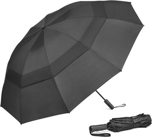 G4Free Large Golf Umbrella - Windproof Double Canopy | Compact 42/46/54/62 Inch Travel Design