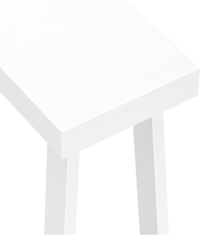Plank+Beam Classic 46 Inch Console Table, Solid Pine Wood Entryway Table, Narrow Sofa Table for Hallway or Living Room, White