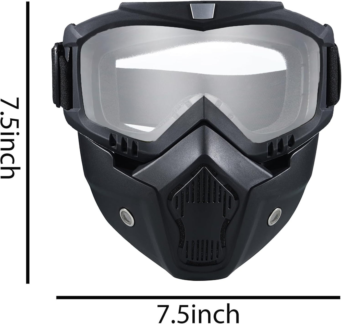 Skiennix Full Face Airsoft Mask - Tactical Paintball & Motorcycle Goggles | 2 Pack