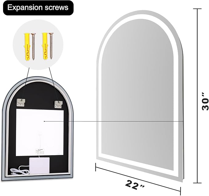 Arched LED Bathroom Mirrors