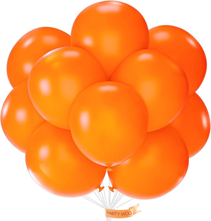 PartyWoo Orange Balloons 20pcs 18 Inch Fall Latex Helium Balloons for Birthday Baby Shower Graduation Fall Tangerine Little Cutie Pumpkin Tropical Sunshine Boho Theme Party Decorations Orange-Y9