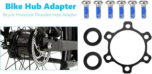 Dilwe Hub Conversion Adapter, 1 Pcs Alloy Front Rear Boost Hub Adapter Boost Hub Conversion with Washers Screws for DIY Bikes(142 * 12mm to 148 * 12mm(for Rear))