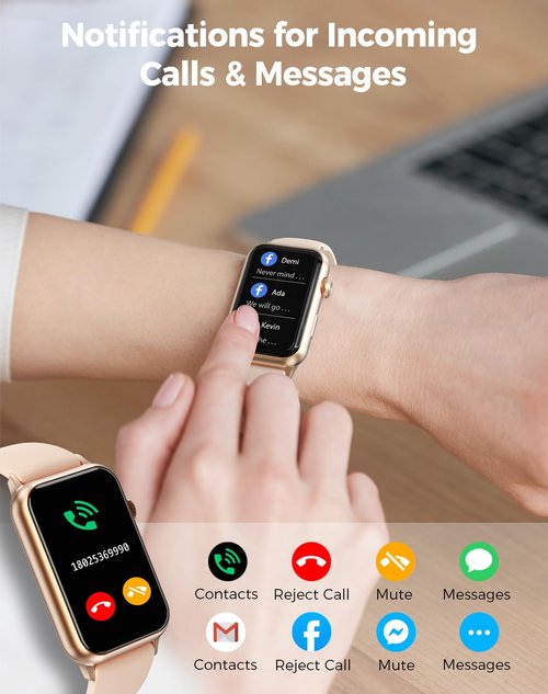 Health Fitness Tracker Smart Watch with 24/7 Heart Rate Blood Oxygen Blood Pressure Monitor Sleep Tracker 128 Exercise Modes Step Calorie Counter Pedometer IP68 Waterproof for Women Men Android iOS