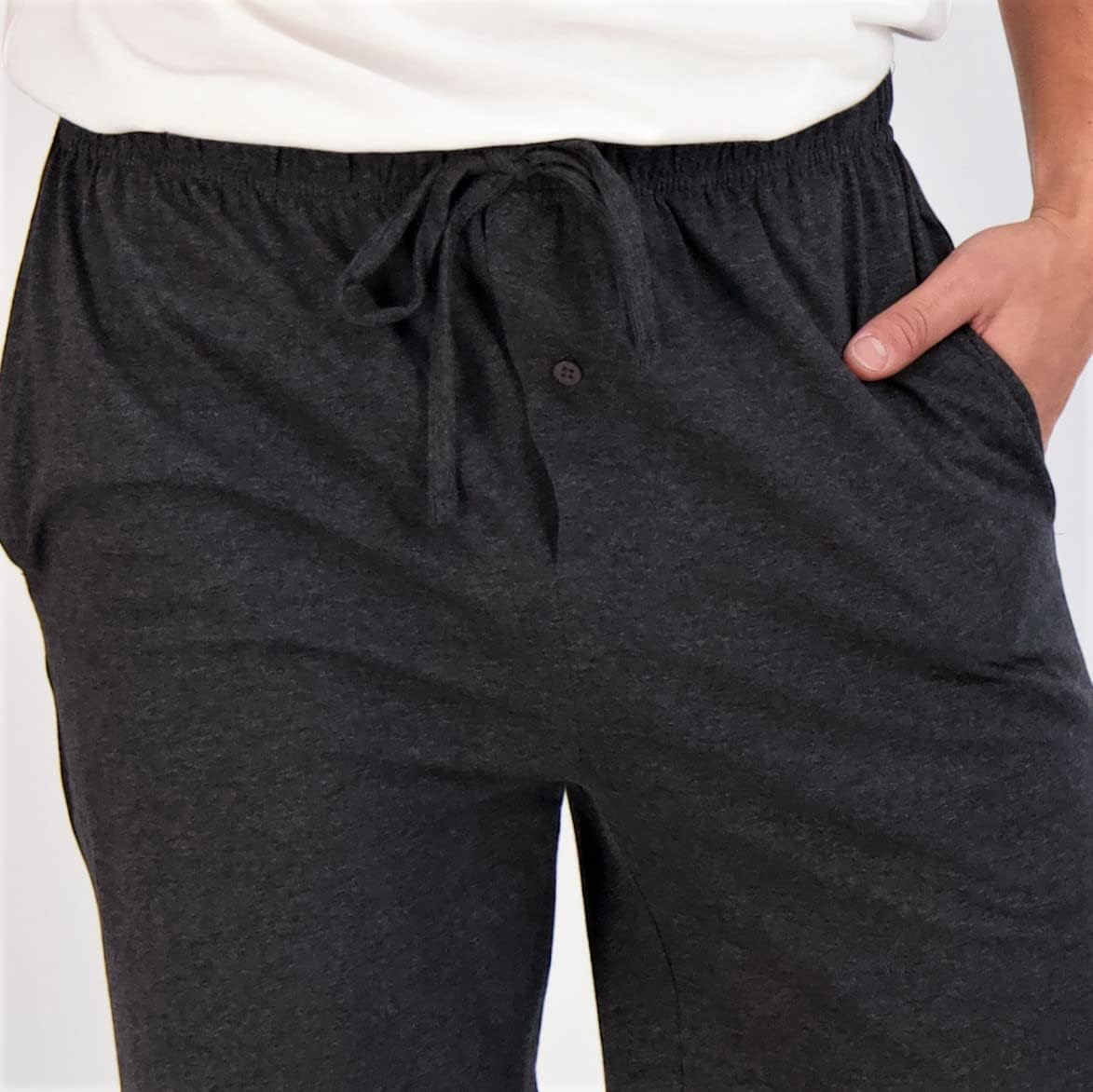 Real Essentials Men's Cotton Ultra-Soft Knit Sleep Pajama Shorts - 3 Pack | Big & Tall Sizes Available