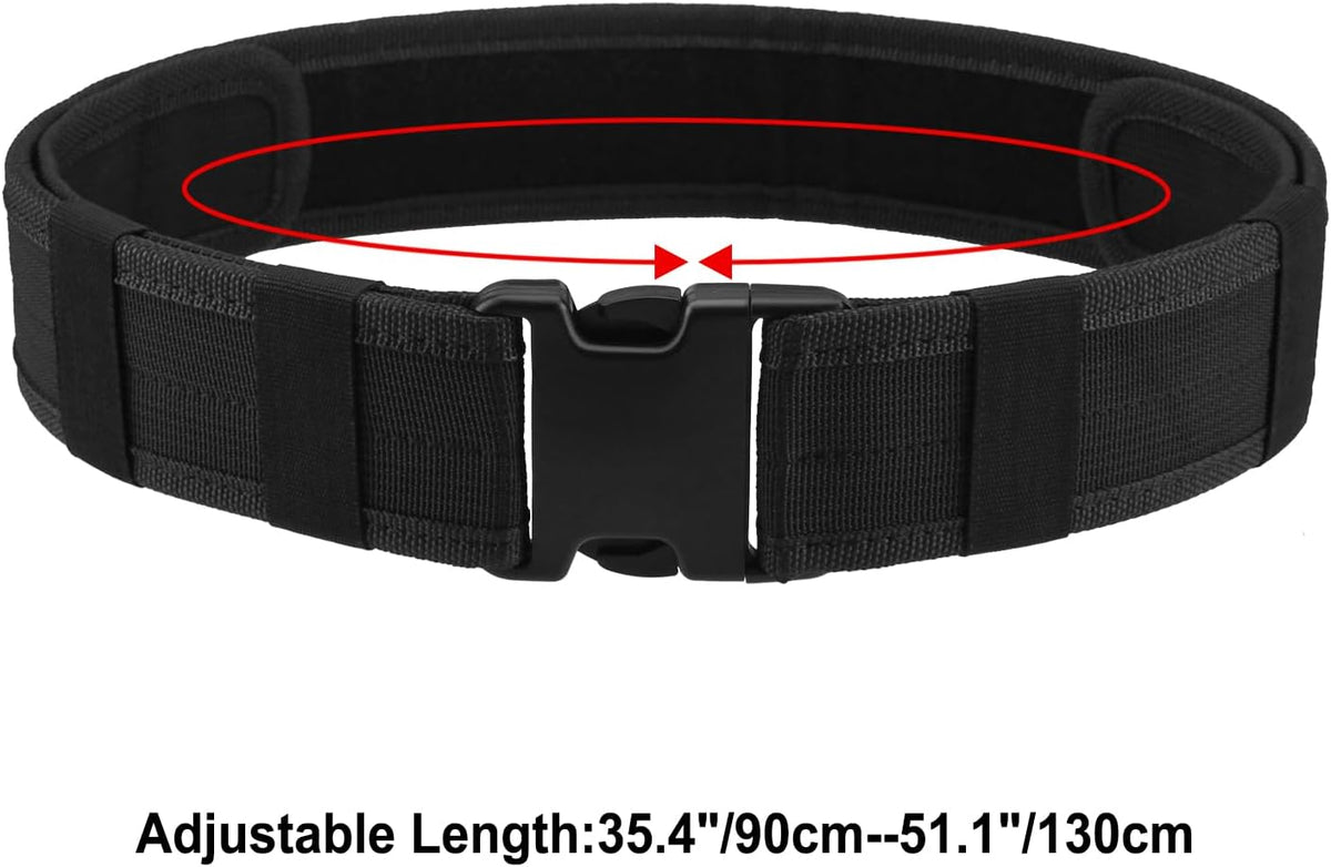 Tactical Nylon Belt for Police & Security - AGPTEK Combat Gear (Black)