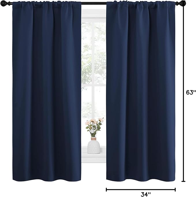 NICETOWN Bedroom Curtains Blackout Draperies, Home Decorations Thermal