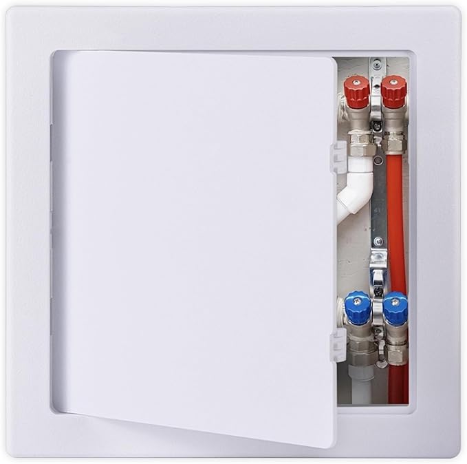 Suteck 18 x 18 Inch White Access Doors, Reinforced Hinged Access Panel