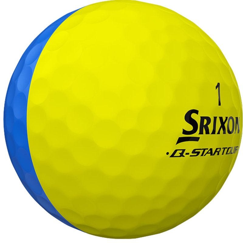 Srixon Q-Star Tour Divide Golf Balls, Blue/Yellow
