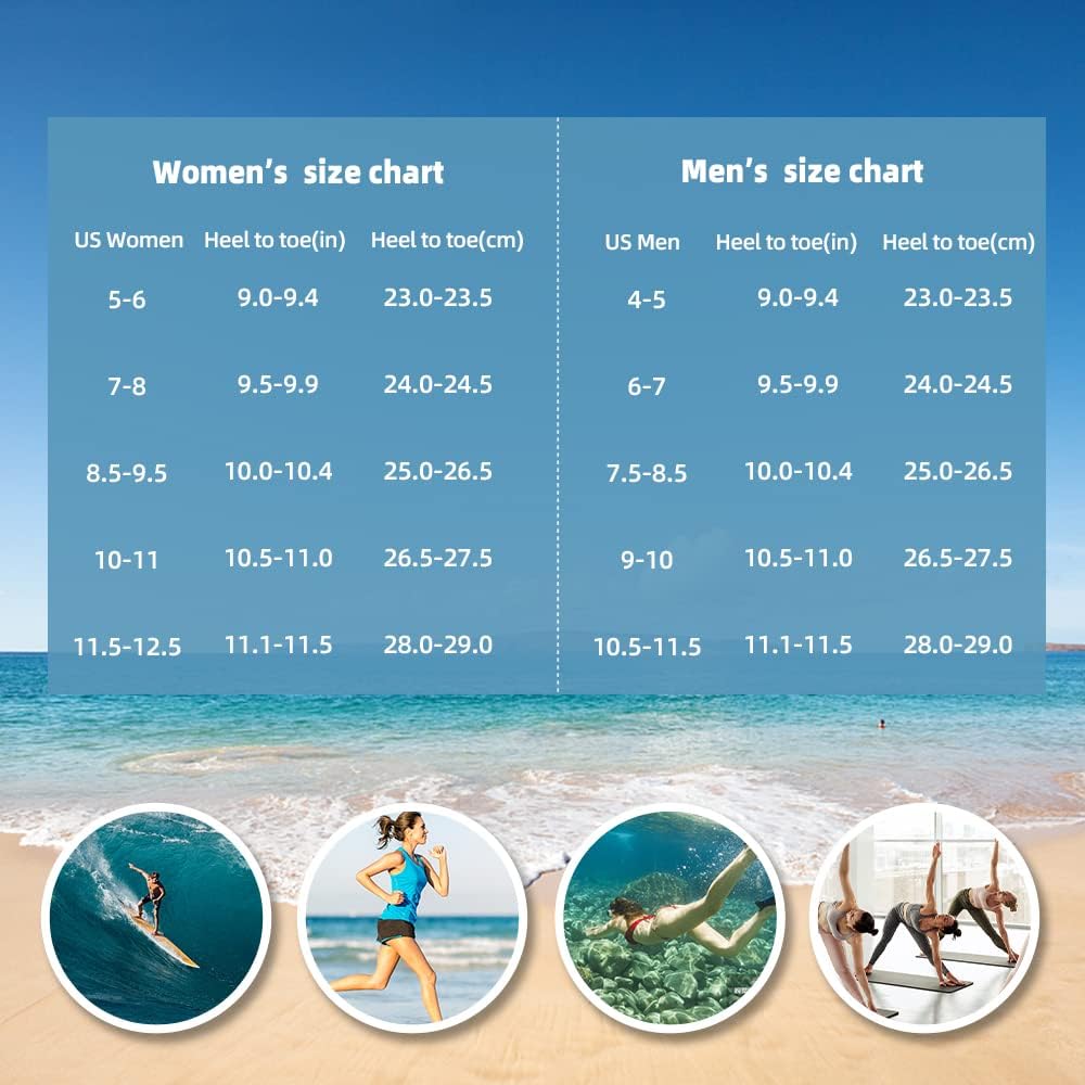 Skiennix Water Shoes - Quick-Dry Aqua Socks for Men & Women | Ideal for Beach, Pool, Yoga & Camping
