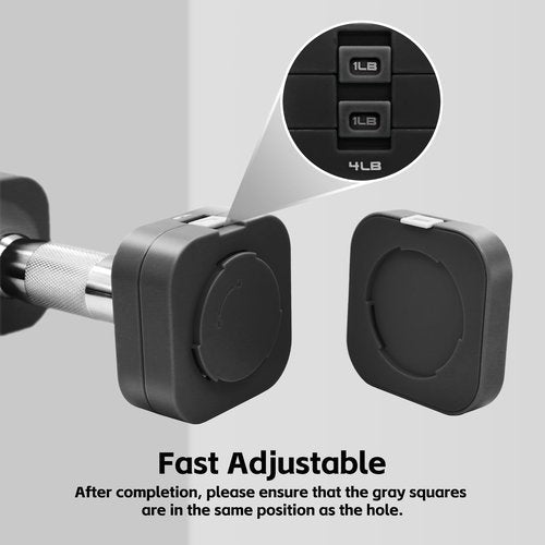 20LBS Adjustable Dumbbell Set, 4 in 1 Free Weights Dumbbells Set for,4lb 6lb 8lb 10lb, with Metal Non Slip Handle，Quick Change，Home Gym Strength Training Equipment for Men and Women