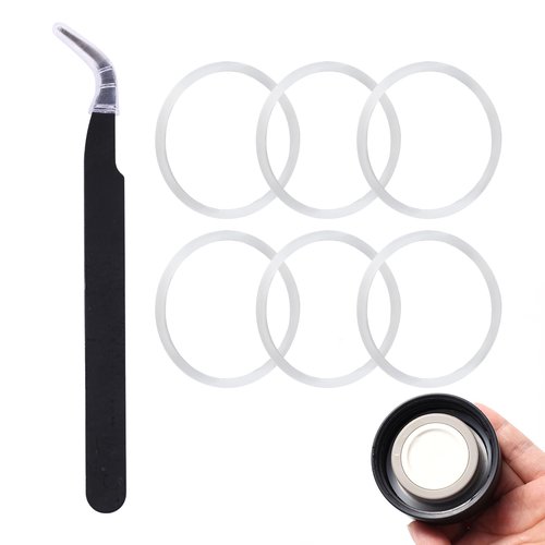 6pcs Silicone O-Rings for Water Bottle, Wide Mouth Seals Replacement with Tweezers Water Bottle Replacement Gaskets for Hydroflask 12/16/24/32/40 oz Bottles