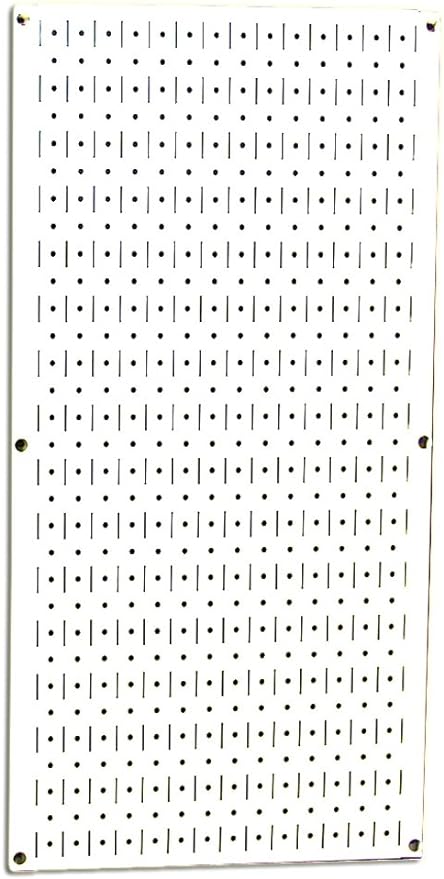 Wall Control Pegboard 32in x 16in White Metal Pegboard Tool Board Panel