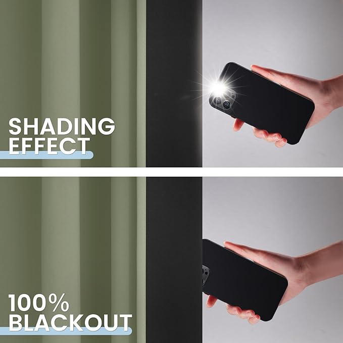 SimpleHome 100% Blackout Curtains