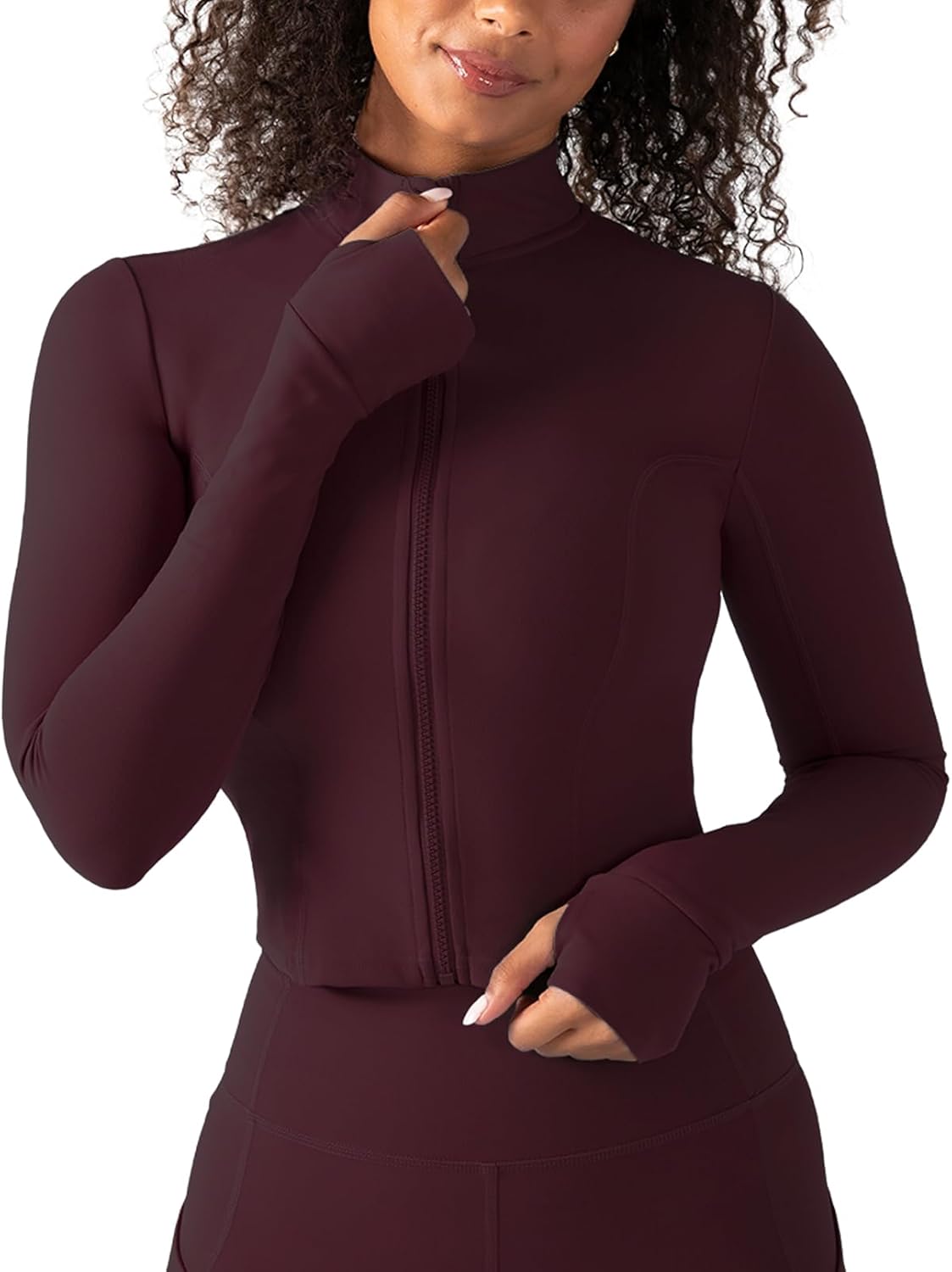 YITTY Active Ultraluxe Full Zip Jacket - 4-Way Stretch Athleisure with Thumbholes | Women's Size Options