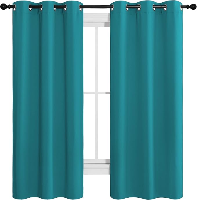 NICETOWN Room Darkening Curtains 68 inch Length 2 Panels, Thermal Insulated