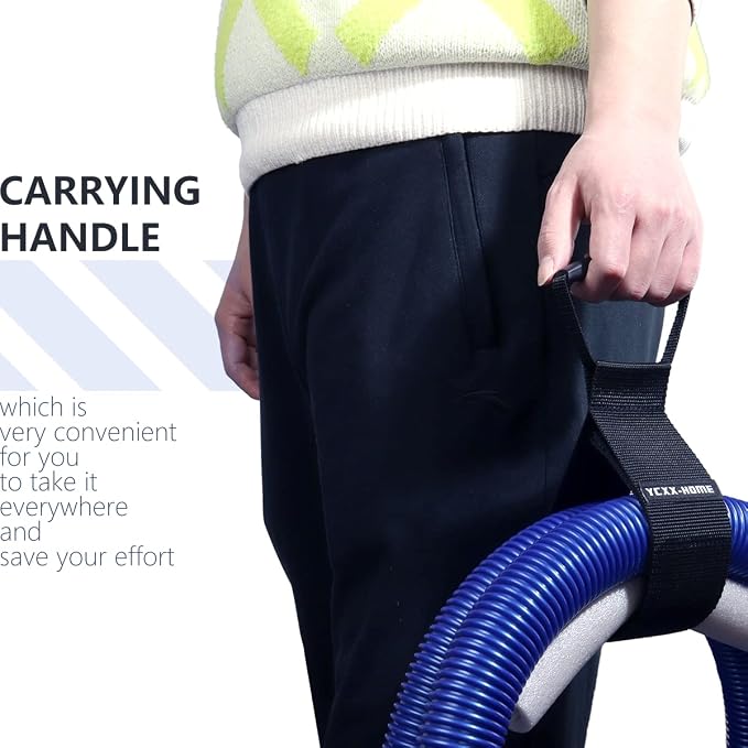 2 PCS Heavy Duty Cord Storage Wrap Holder Extension Hook and Loop Cord Hose Organizer Strap with Carrying Handle for Cords Garden Hose Swimming or Garage Tool (Middle-22)