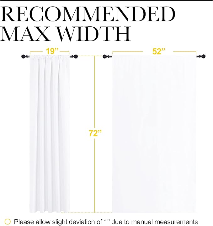 NICETOWN 50% Light Blocking Kitchen Curtains