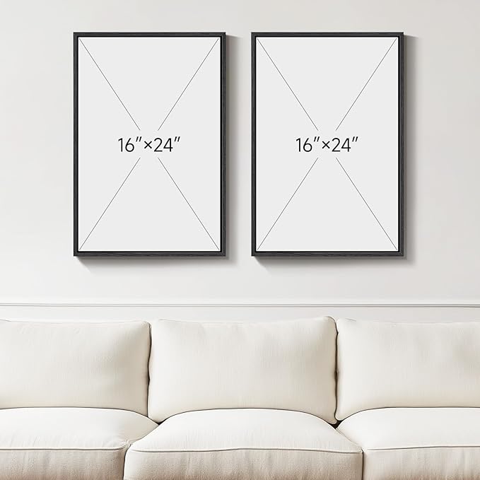 Framed Colorful Abstract Wall Art