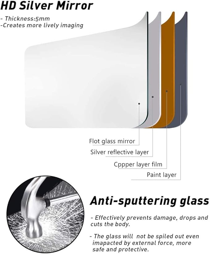 Full Length Mirror, Oversized Standing Mirror, Hanging or Leaning Against Wall