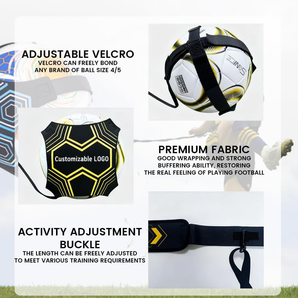 Soccer Training Strap - Adjustable Velcro Ball Control Trainer | Premium Fabric with Activity Buckle