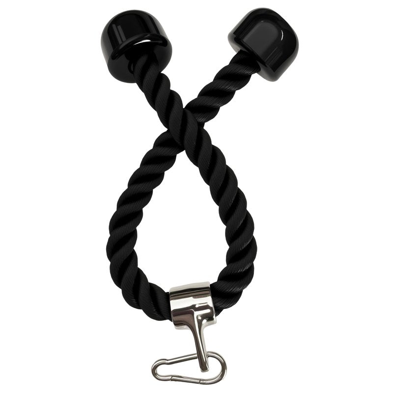 yuhqc Heavy Tricep Rope Cable Machine Accessories Nylon Tricep Rope for LAT Pull Down Pulley System Attachment, for Home Gym Weight Fitness with Carabiner