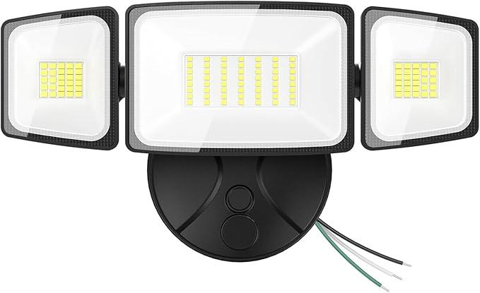 Onforu 75W Flood Lights Outdoor, 7000LM Brightness Security Lights Switch