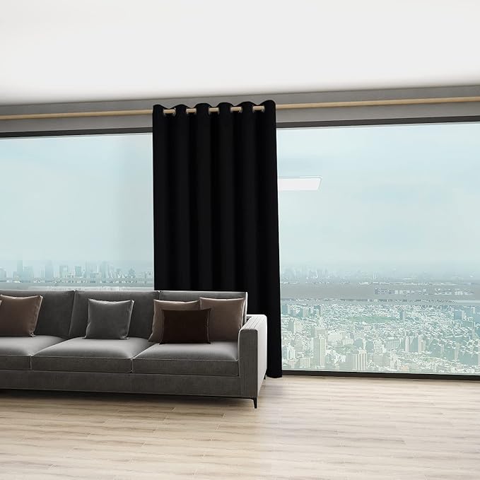 BONZER Room Divider Curtain Grommet Thermal Insulated Wide Blackout Curtains