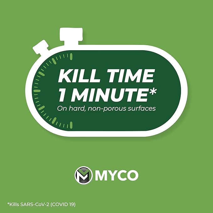 Myco Mold Control Concentrate – EPA-Registered Hospital Grade Disinfectant & Cleaner, Quat Formula for Mold Remediation & Bacteria Control, Commercial & Residential Use, 4 Gallon