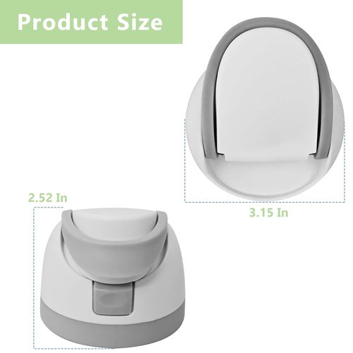 Replacement Lid for Owala FreeSip – Leak-Proof, One-Button Water Bottle Cap for 16oz, 24oz, 32oz, 40oz Bottles – Easy-to-Use, BPA-Free, Durable Replacement Accessory (White)