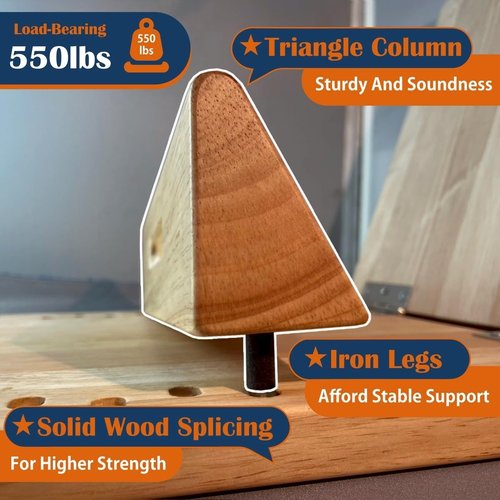 KIJO Studio Professional Wooden Calf Stretcher Slant Board 500 lbs Weight Capacity 16-Angle Adjustable Incline Calf Stretch Slant Board for Calf Stretching Exercise Squat & Physical Therapy