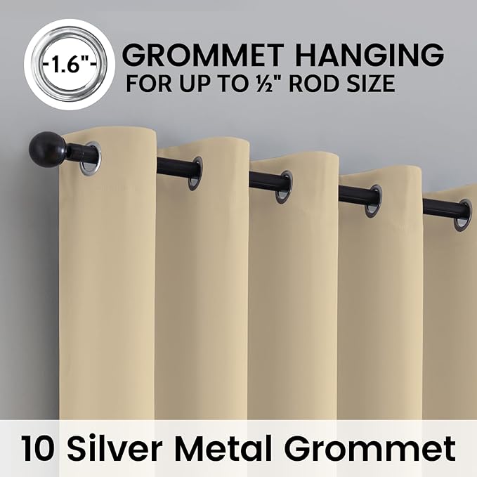 SimpleHome 100% Blackout Curtains