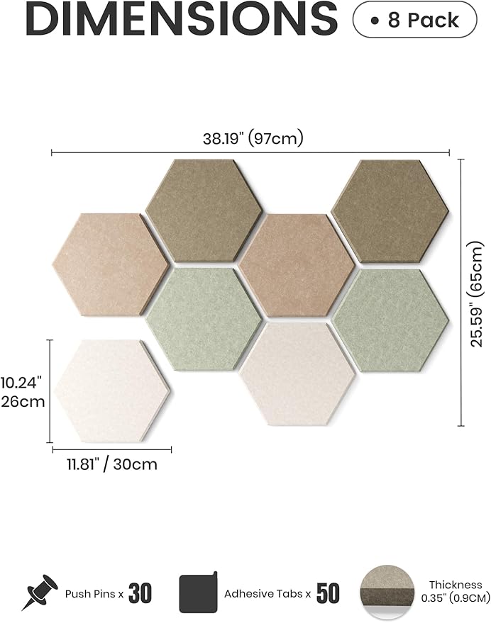 Fluxynara Hexagon Cork Board Alternative