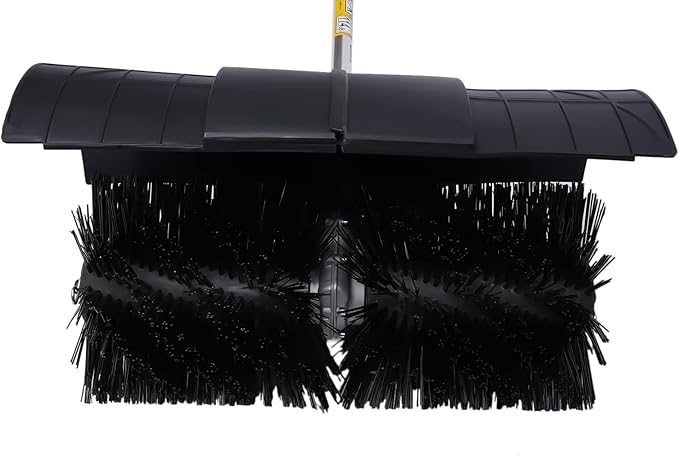 2 Stroke Gas Power Broom Sweeper Handheld Turf Grass Cleaner Driveway Snow Cleaning Machine Tool Walk Behind Tractor 1-Cylinder Air-Cooled(52CC-2.3HP/1700W-Small Packages)