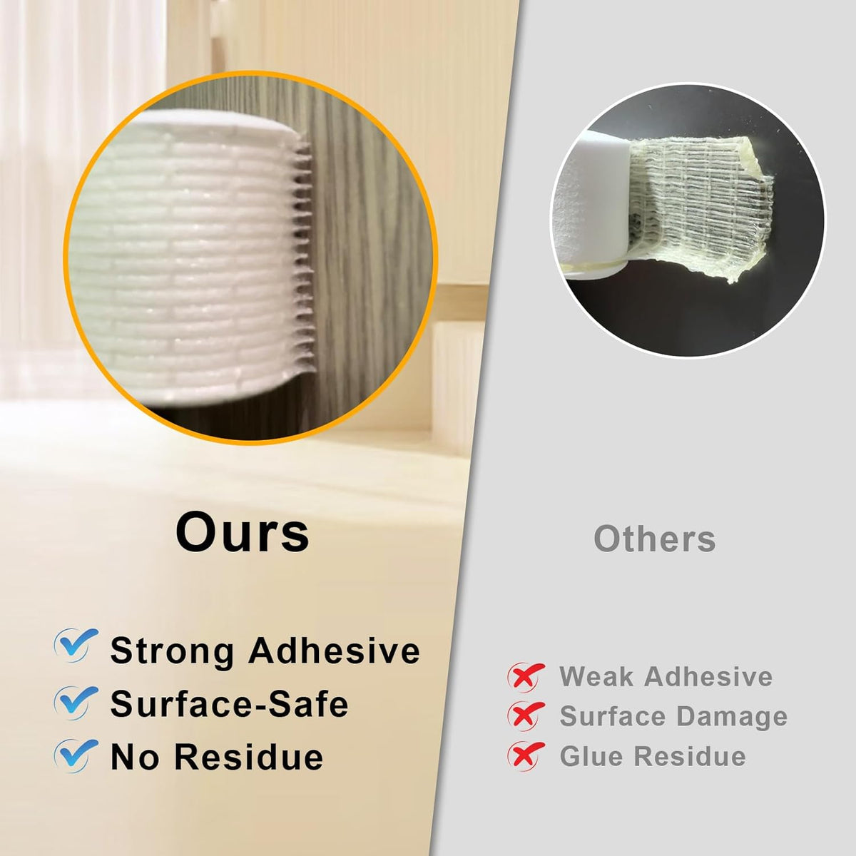 High Density Foam Weather Stripping Door Seal Strip, Insulation Tape Roll for Insulating Door Frame, Window, Air Conditioner, Strong Self Adhesive Sealing Weatherstrip (3 in x 1/4 in x 10 Ft)
