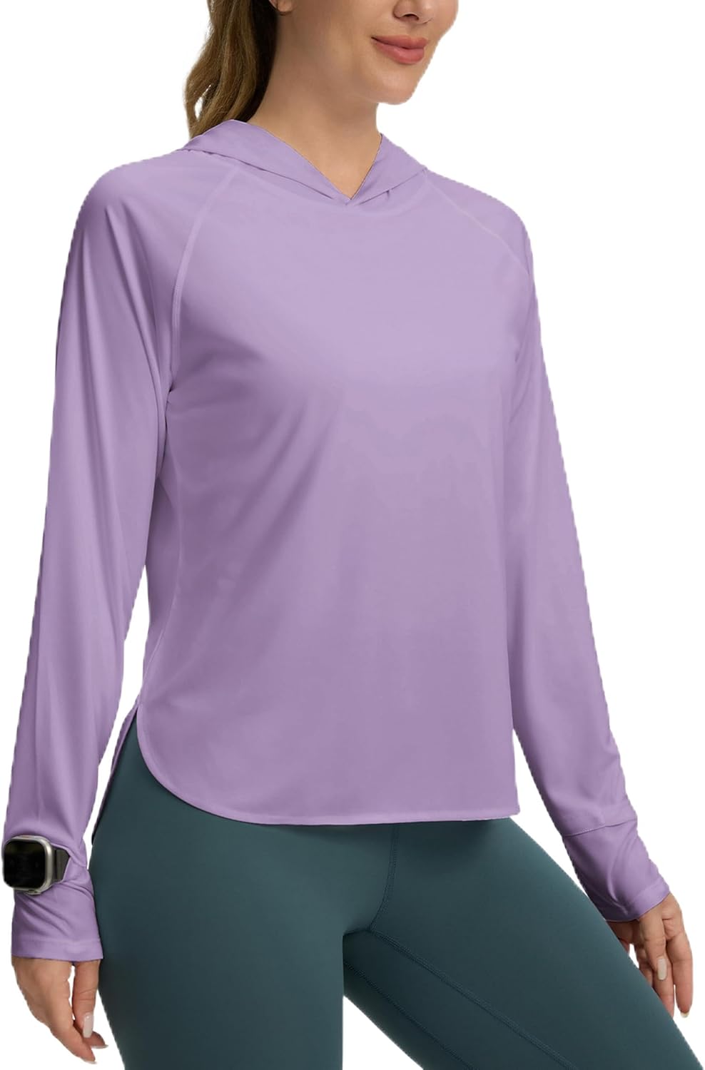 Skiennix Women's UPF 50+ Sun Shirt - Lightweight Long Sleeve Hoodie for Hiking & Fishing