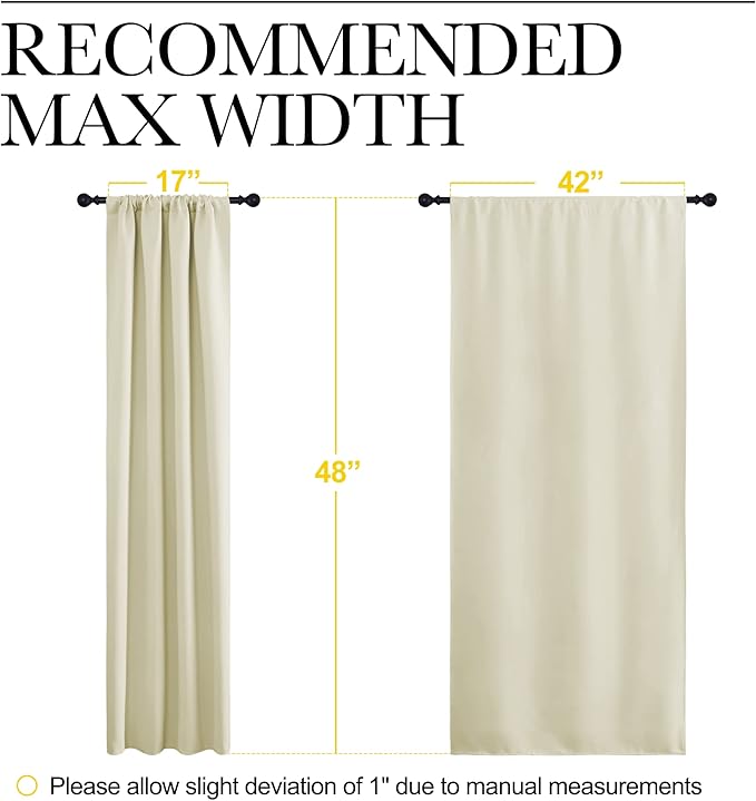 NICETOWN Blackout Curtains for Bedroom, Home Decorations Thermal Insulated