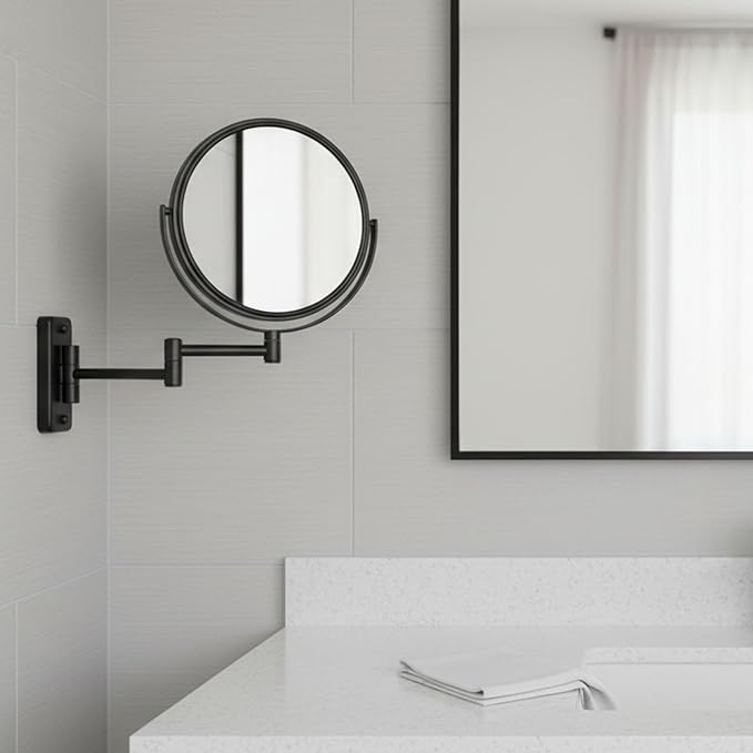JERDON Wall-Mounted Magnifying Mirror