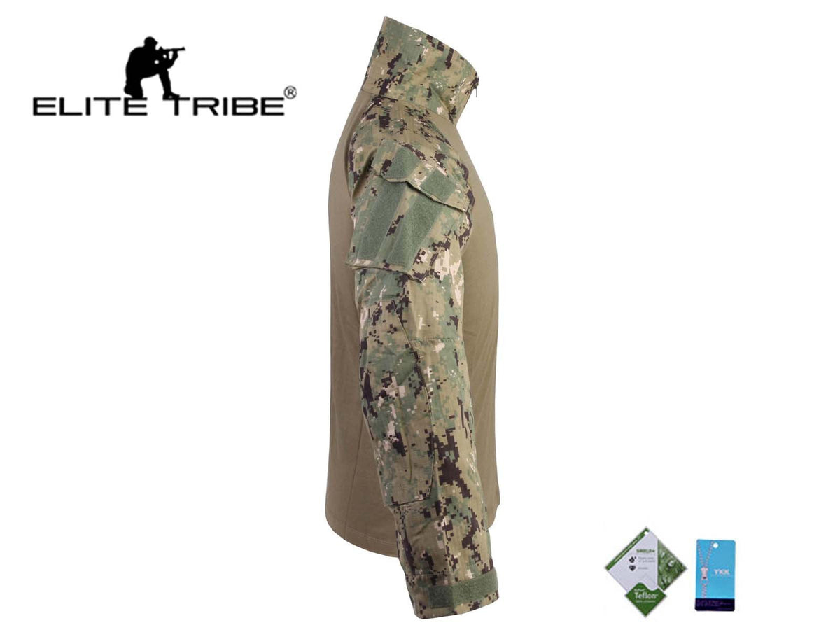 Elite Tribe Airsoft Military Tactical Shirt Combat Gen3 Shirt AOR2 (M)